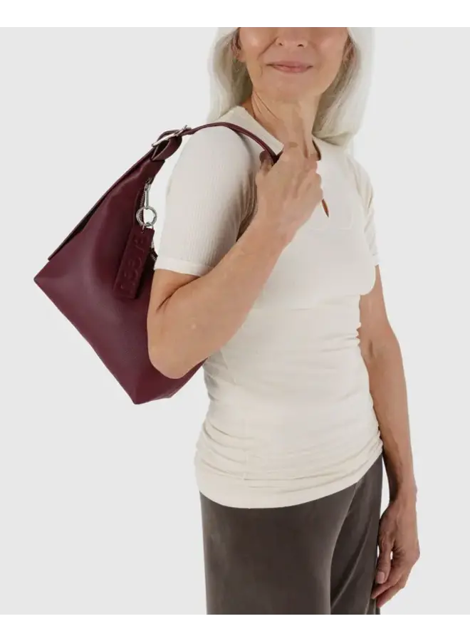 Mini Recycled Leather Shoulder Bag -