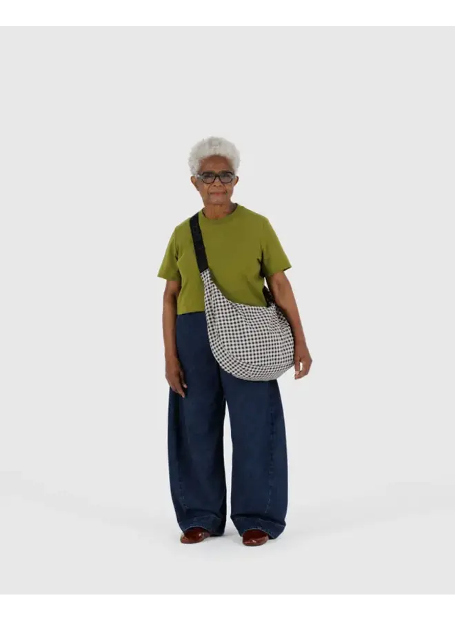 Large Nylon Crescent Bag -