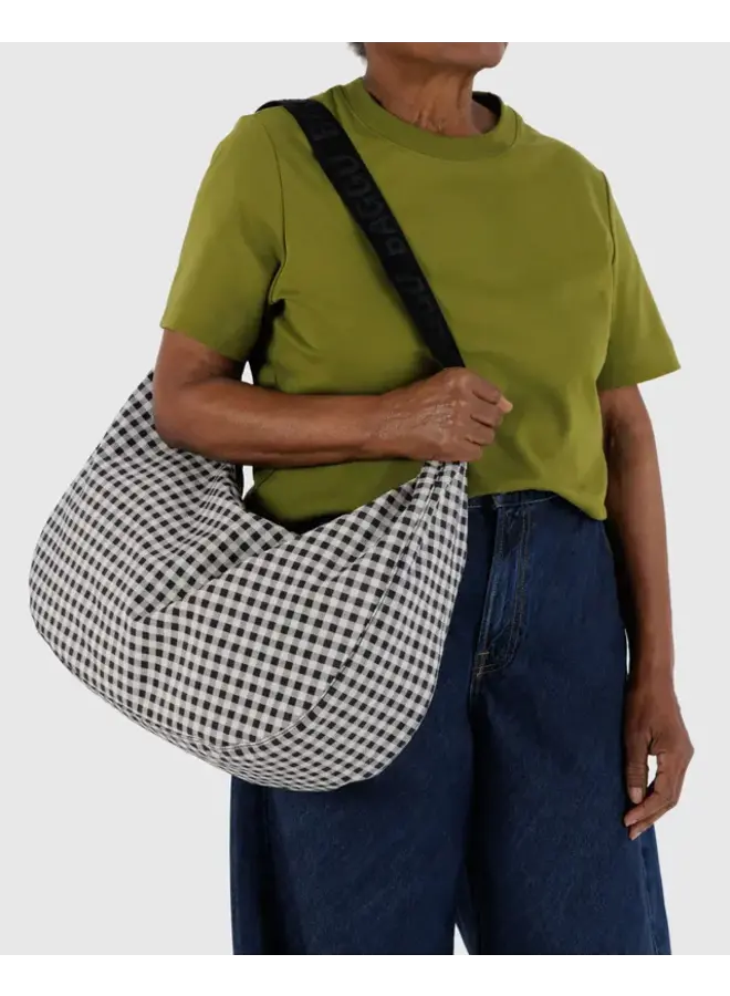 Large Nylon Crescent Bag -