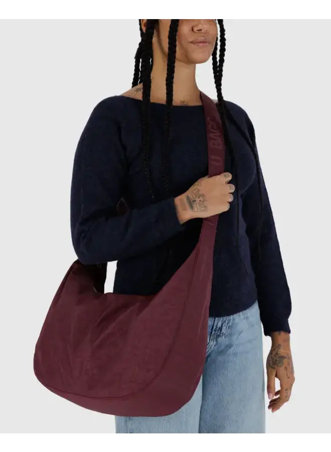 Large Nylon Crescent Bag -