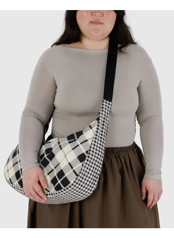 Large Nylon Crescent Bag -