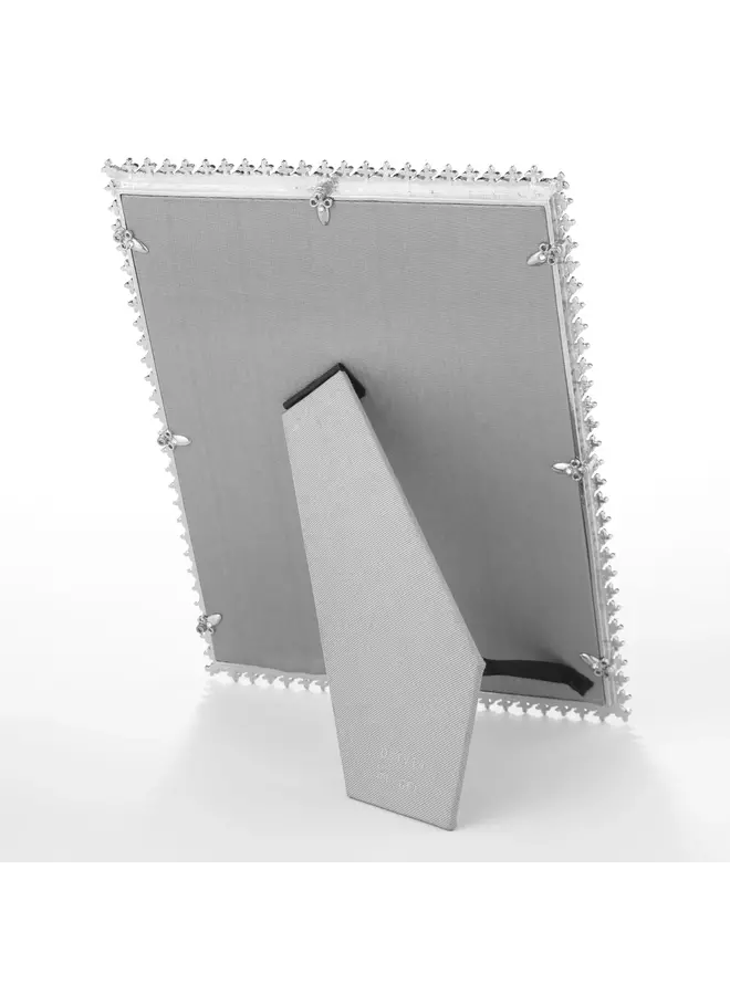Silver Crystal & Pearl 8"x10" Frame