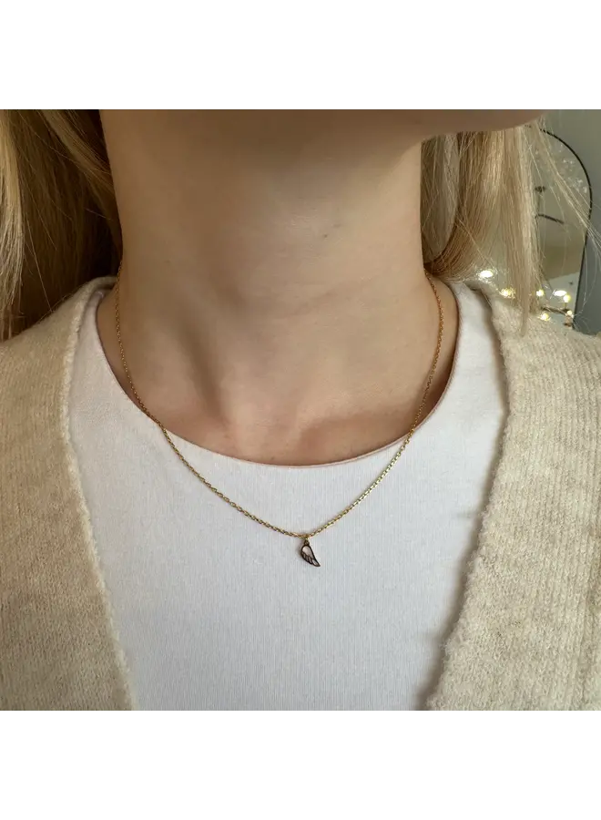 Gold Angel Wing Necklace
