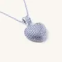 Grace Heart Adjustable Necklace - Silver