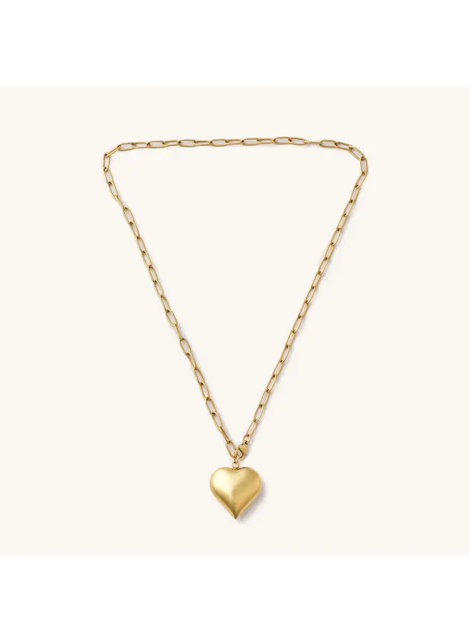 Bubble Heart Necklace - Gold