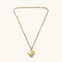 Bubble Heart Necklace - Gold