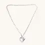 Bubble Heart Necklace - Silver