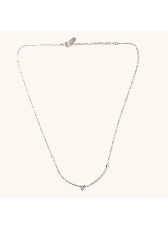 Alice Triple Heart Necklace - Silver