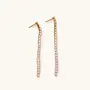 Tennis Chain Drop Earrings