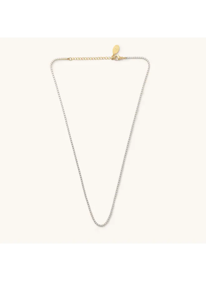 Micro Tennis Necklace (Waterproof) - Gold