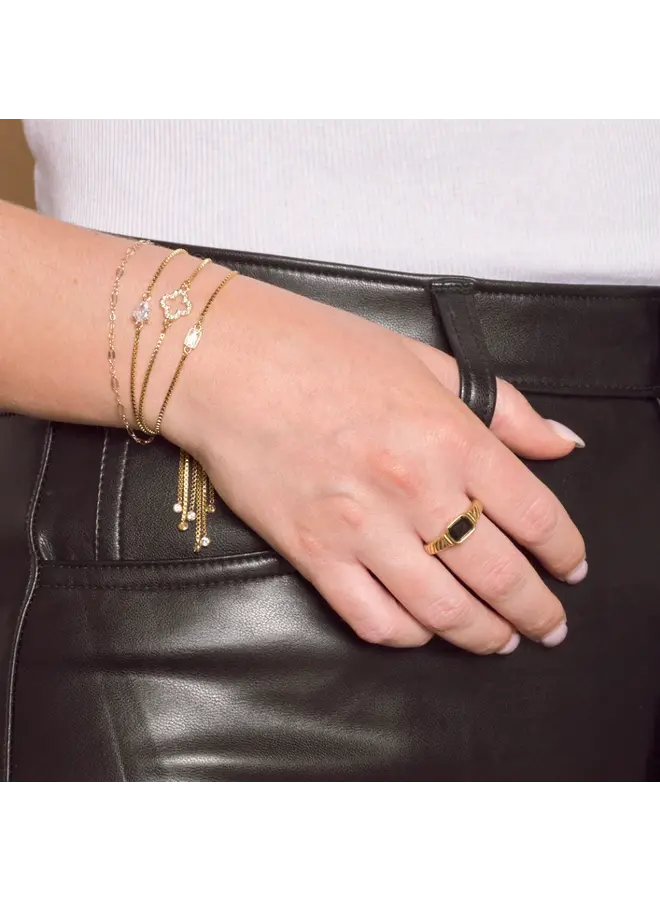 Crystal Flora Slider Bracelet