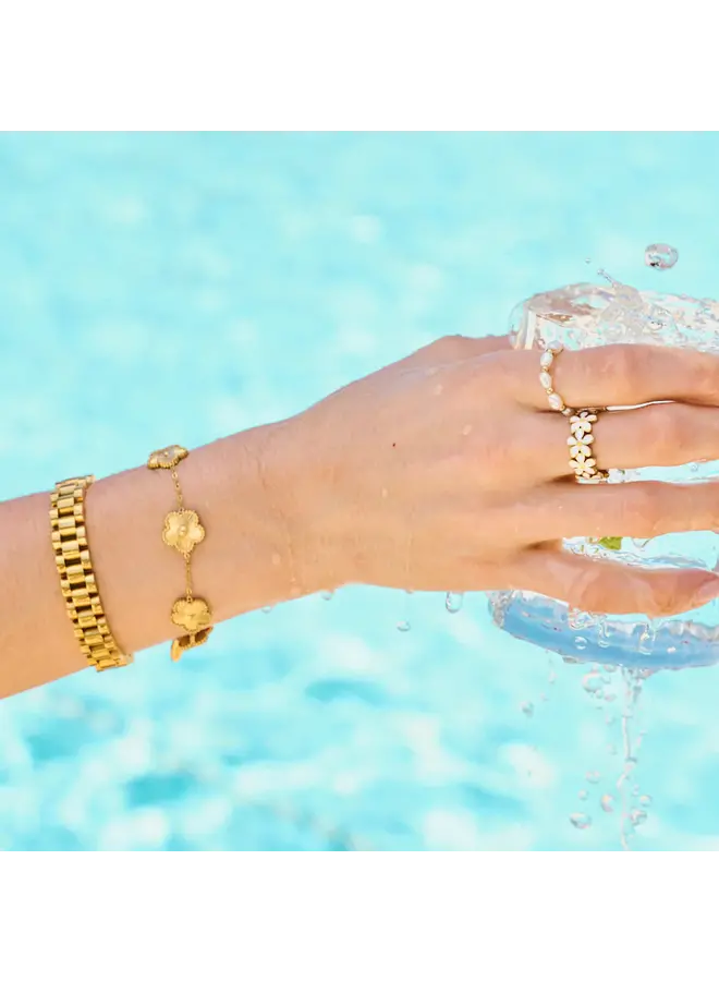 Gold Flora Bracelet