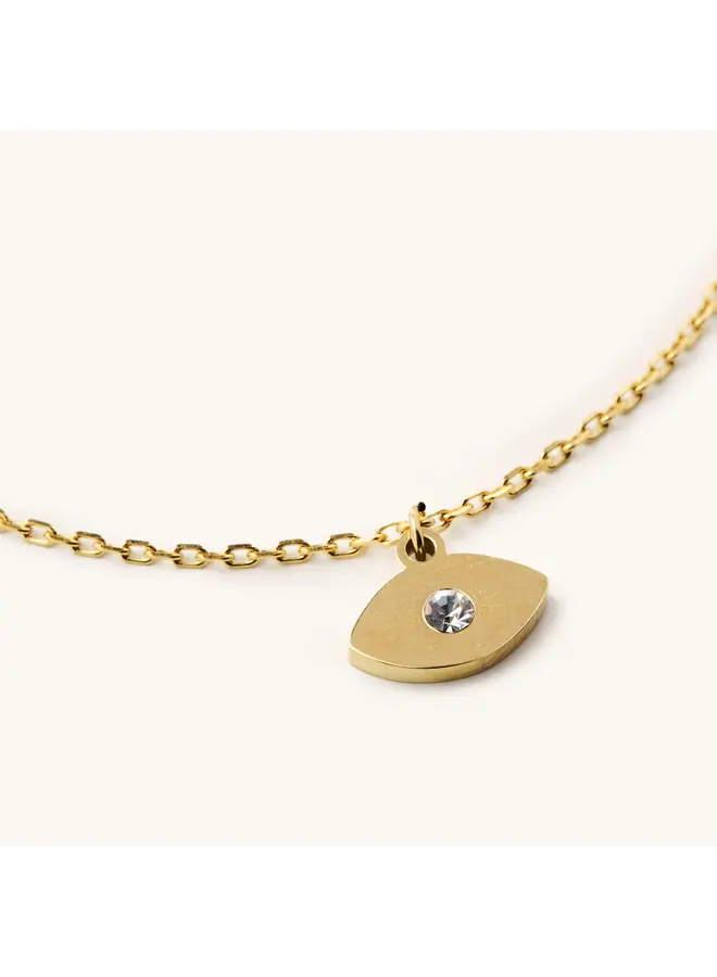 Golden Evil Eye Necklace - Waterproof
