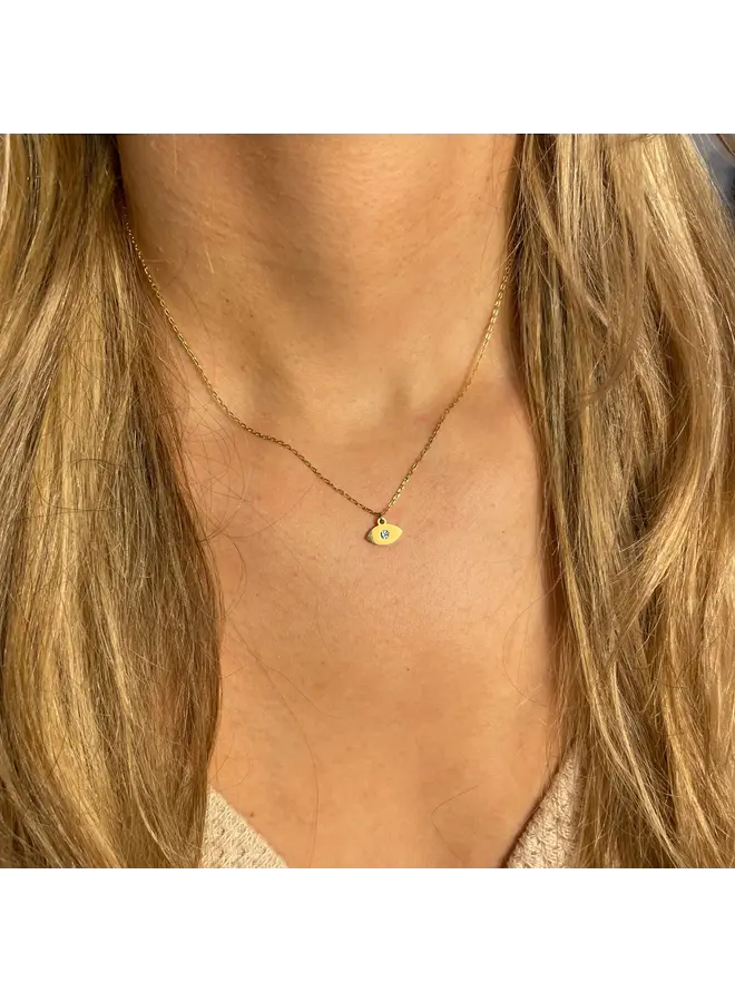 Golden Evil Eye Necklace - Waterproof