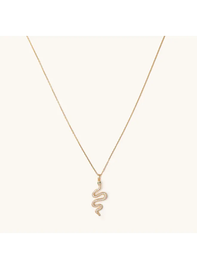 Shimmering Snake Adjustable Necklace