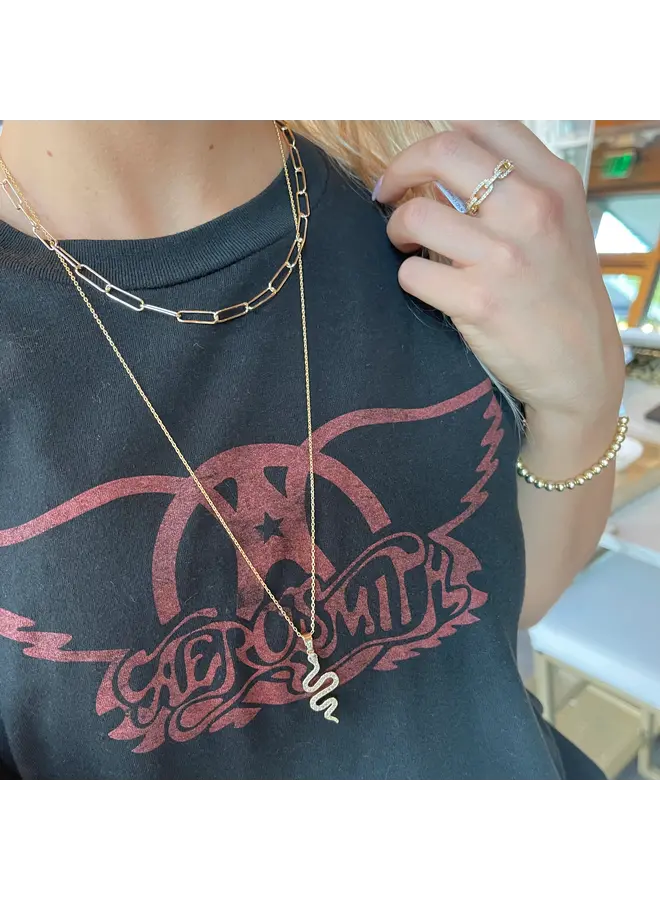 Shimmering Snake Adjustable Necklace