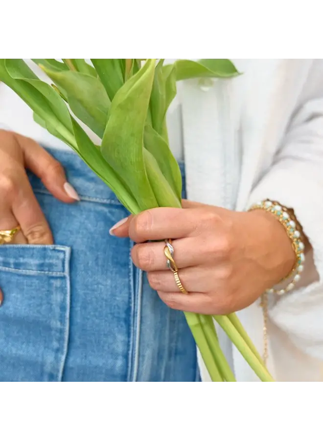 Devin Mixed Metal Ring -