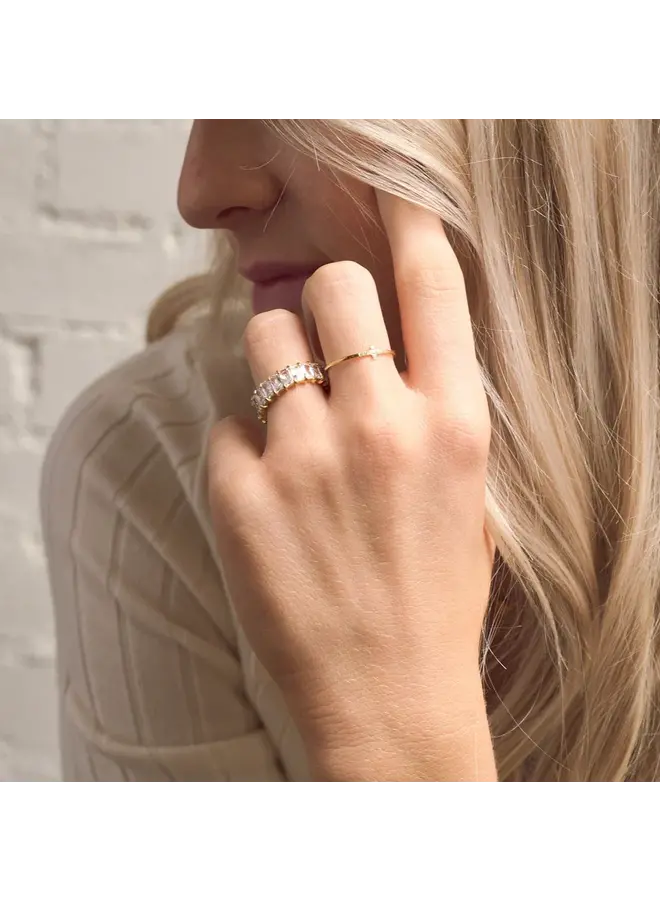 Crystal Cross Ring - Waterproof - 7