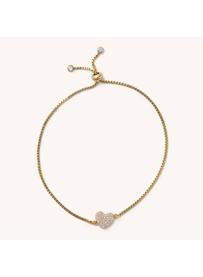 Stella Pave Heart Slider