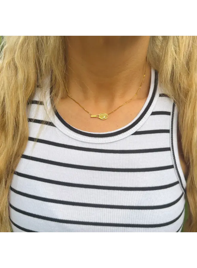 Tennis Racket Necklace
