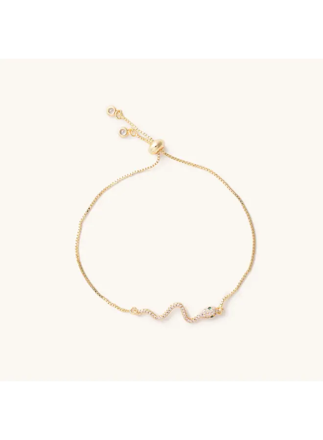 Presley Gold Snake Slider Bracelet