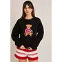 Game Day Teddy Bear Sweater - Black -