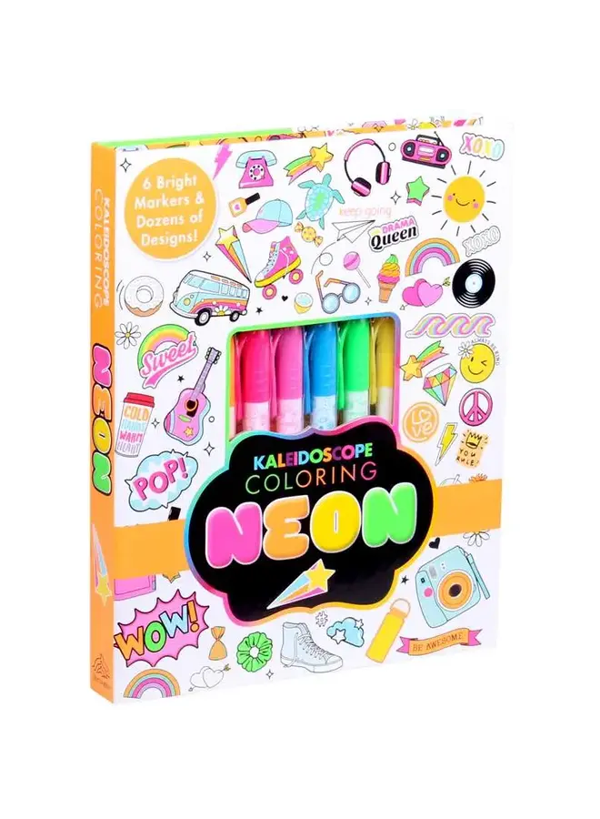 Kaleidoscope Coloring : Neon