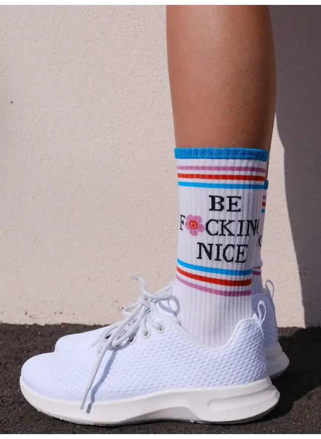 Be Fu**ing Nice Tube Socks