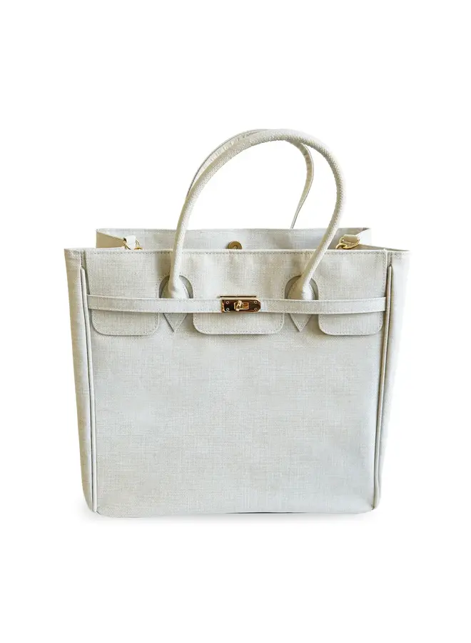 Chic Tote - Coated Linen