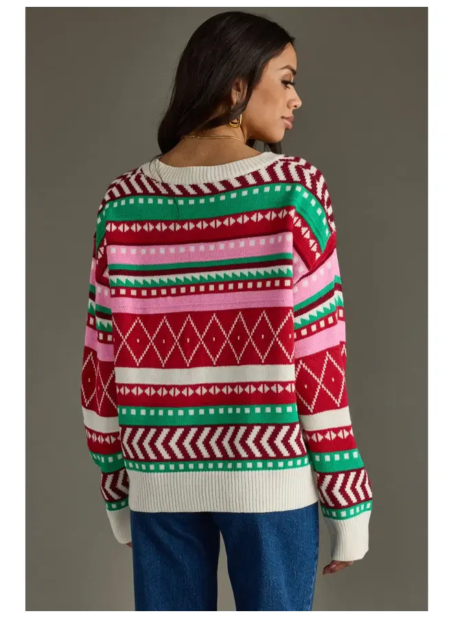 Multicolored Winter Sweater -