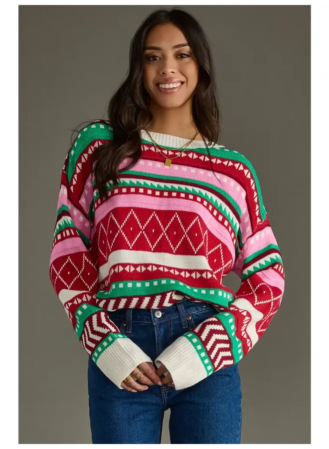 Multicolored Winter Sweater -