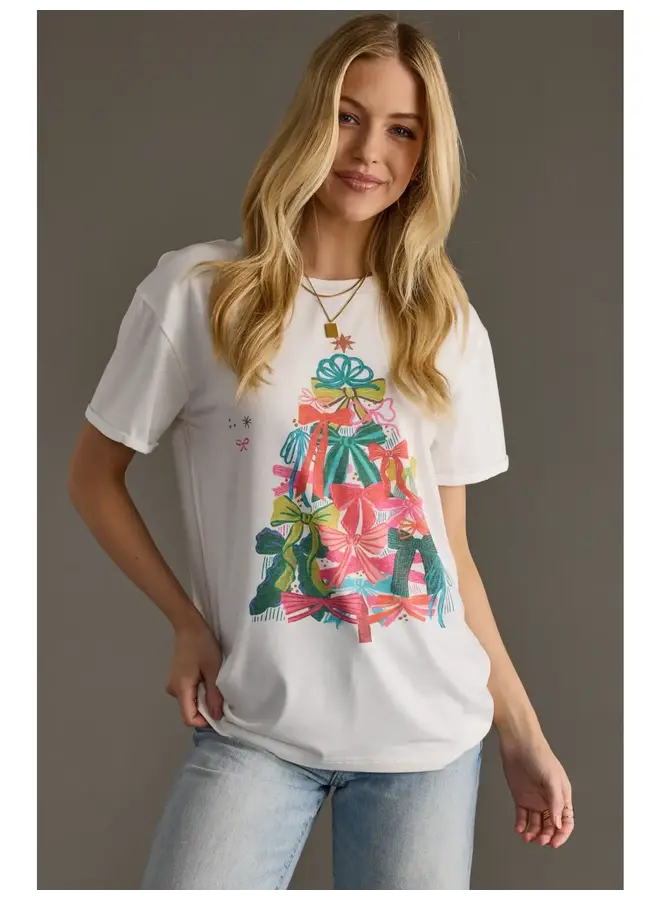 Bow Christmas Tree Tee -