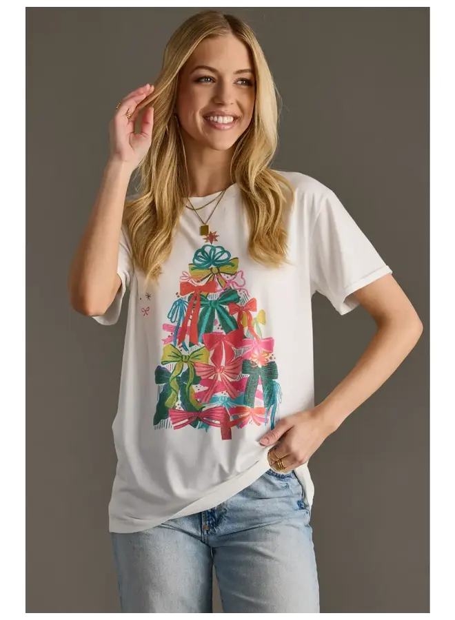 Bow Christmas Tree Tee -