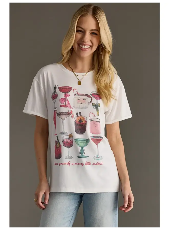 Merry & Bright Cocktail Tee -