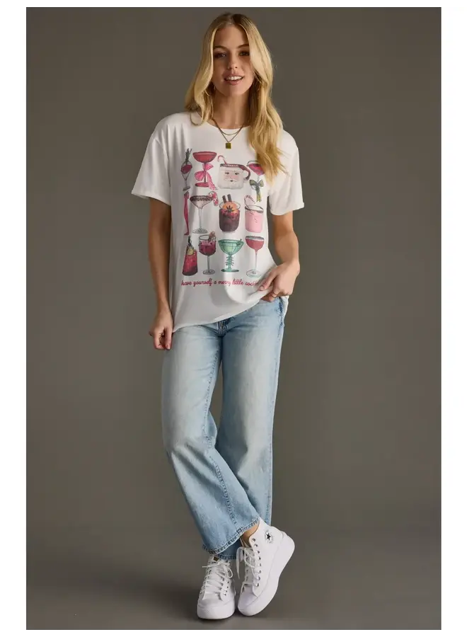 Merry & Bright Cocktail Tee -