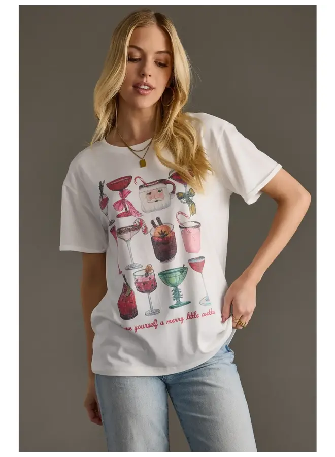 Merry & Bright Cocktail Tee -
