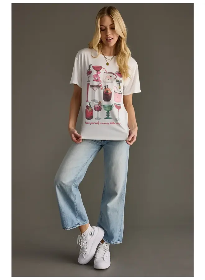 Merry & Bright Cocktail Tee -
