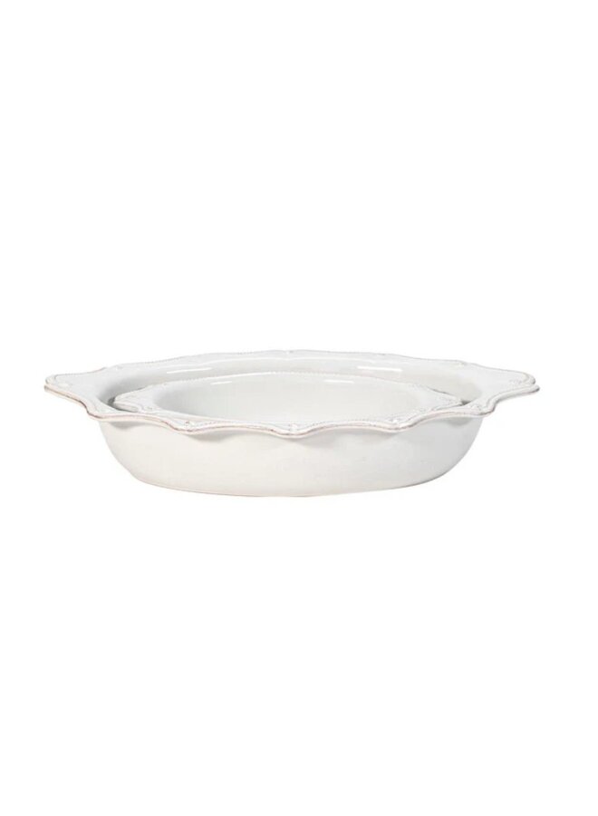 Berry & Thread  Oval Baker Set/2pc - Whitewash
