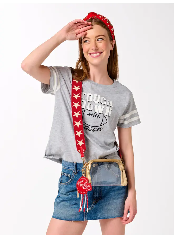 Helmet Bag Charm/Key Ring - Red