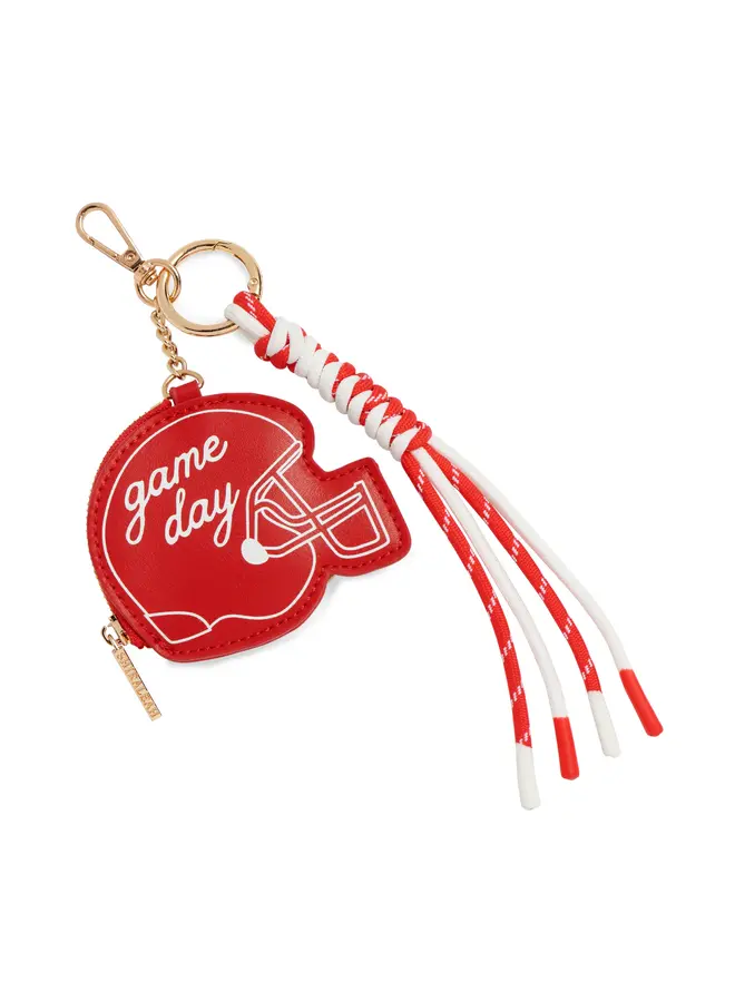 Helmet Bag Charm/Key Ring - Red