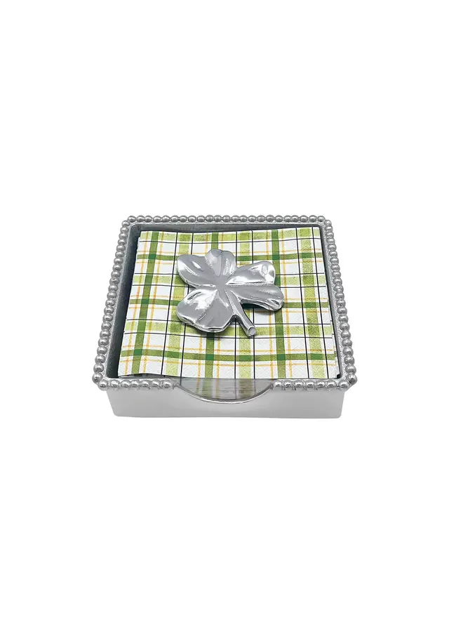 Shamrock Beaded Napkin Box
