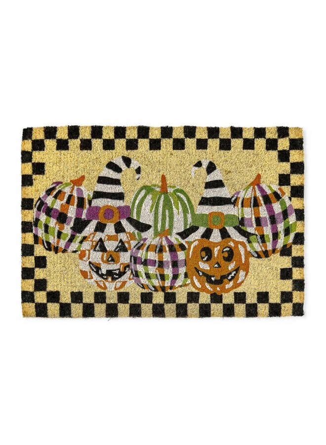 Happy Jack O'Lanterns Entrance Mat