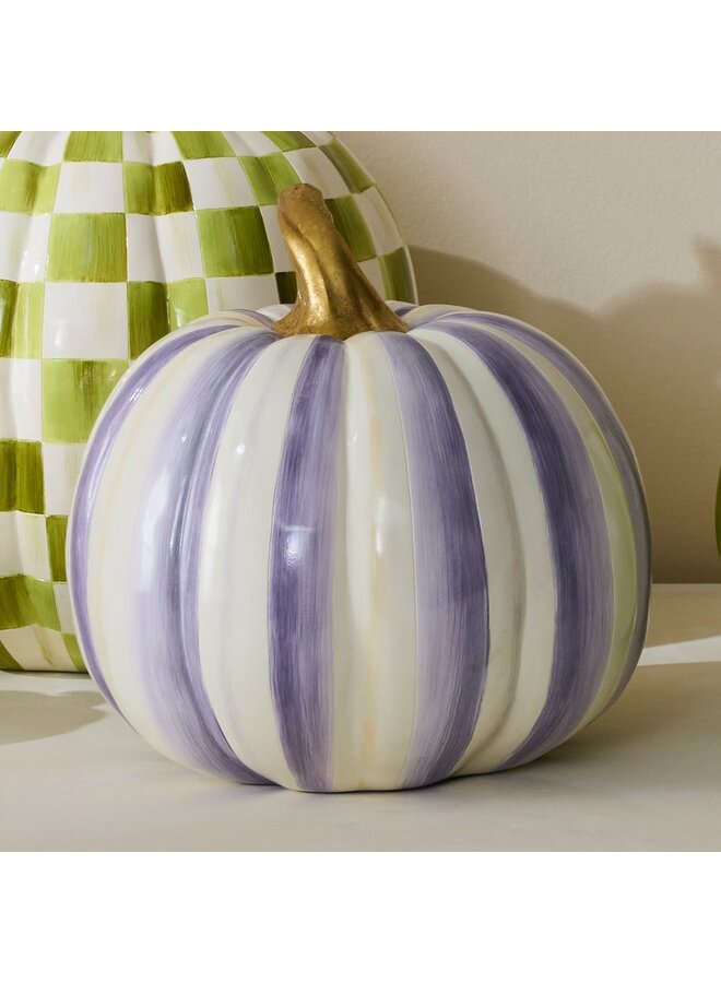 Violet Stripe Medium Pumpkin