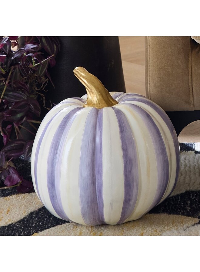 Violet Stripe Medium Pumpkin