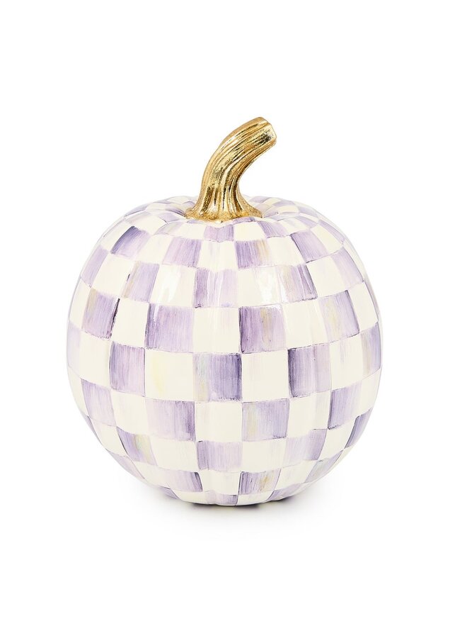 Violet Check Small Pumpkin