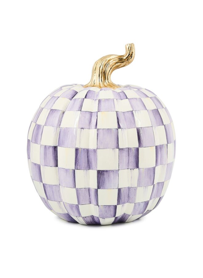 Violet Check Large Pumpkin