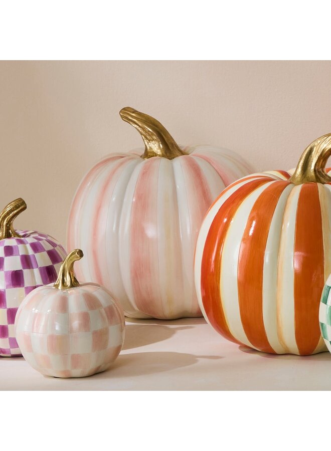 Rosy Stripe Medium Pumpkin