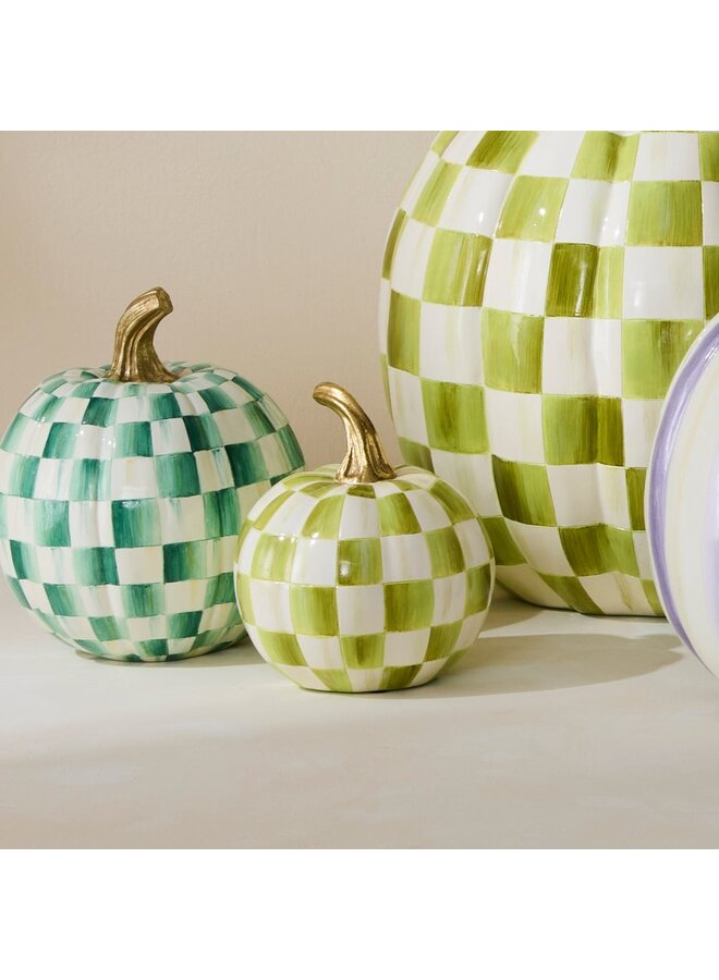 Moss Check Mini Pumpkin