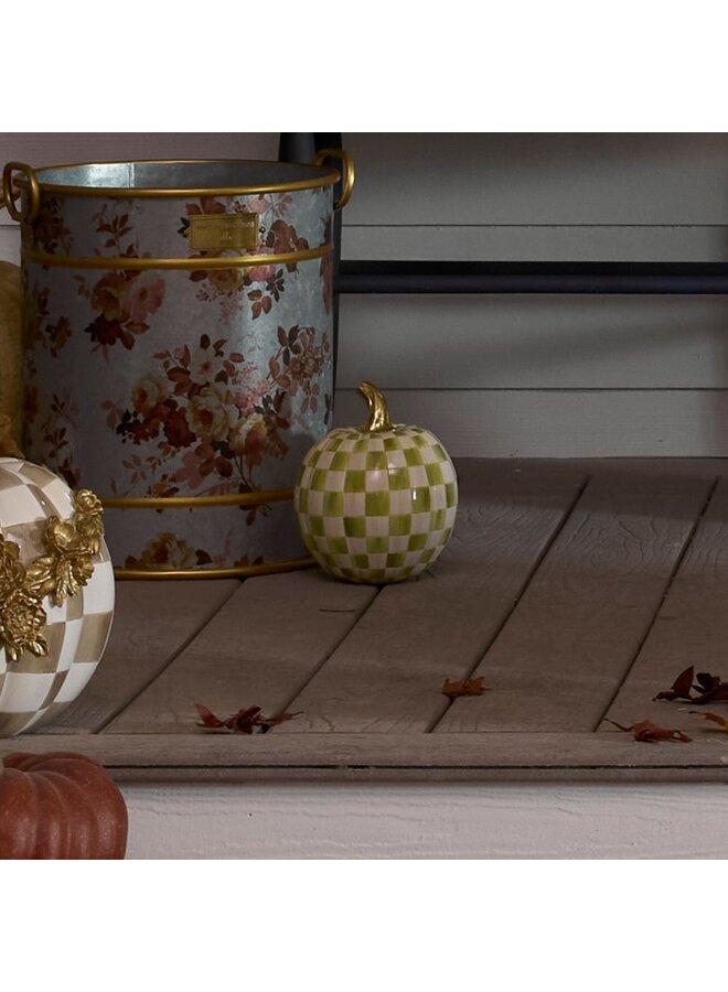 Moss Check Mini Pumpkin