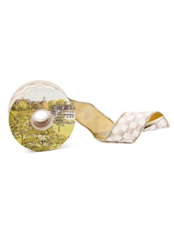 Mocha Check 2" Ribbon